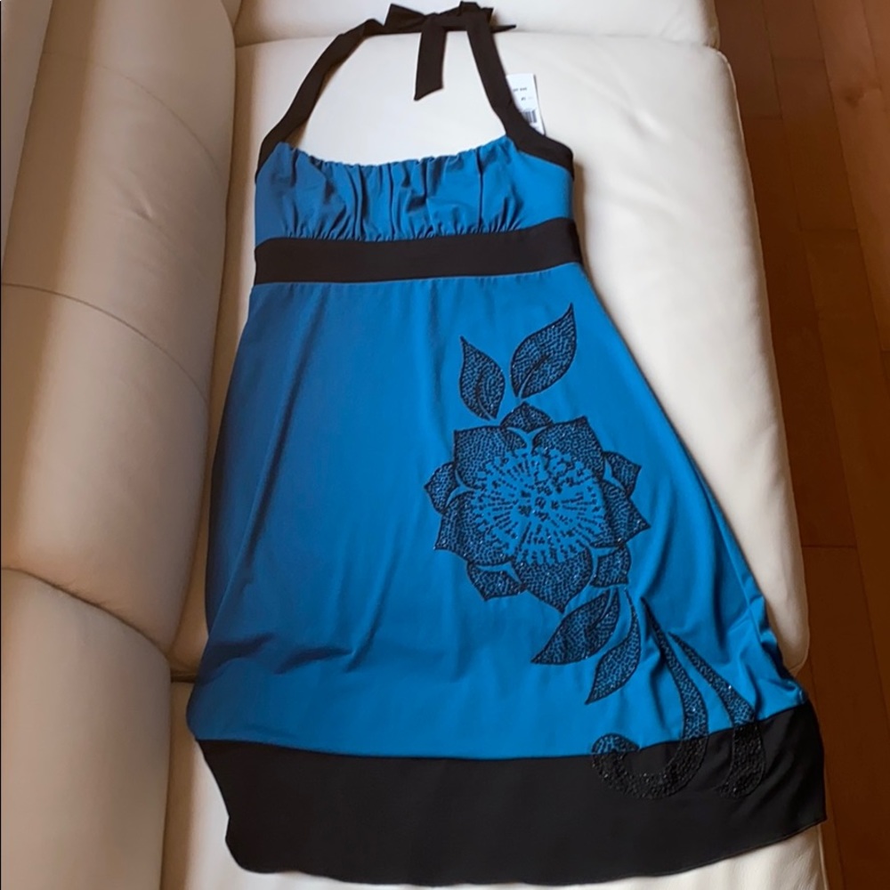 NEW Trixxi Blue Cocktail Dress, MEDIUM, w tags